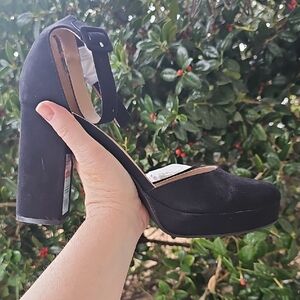 Womens‎ Size 12 Sun + Stone Black Platform Heels